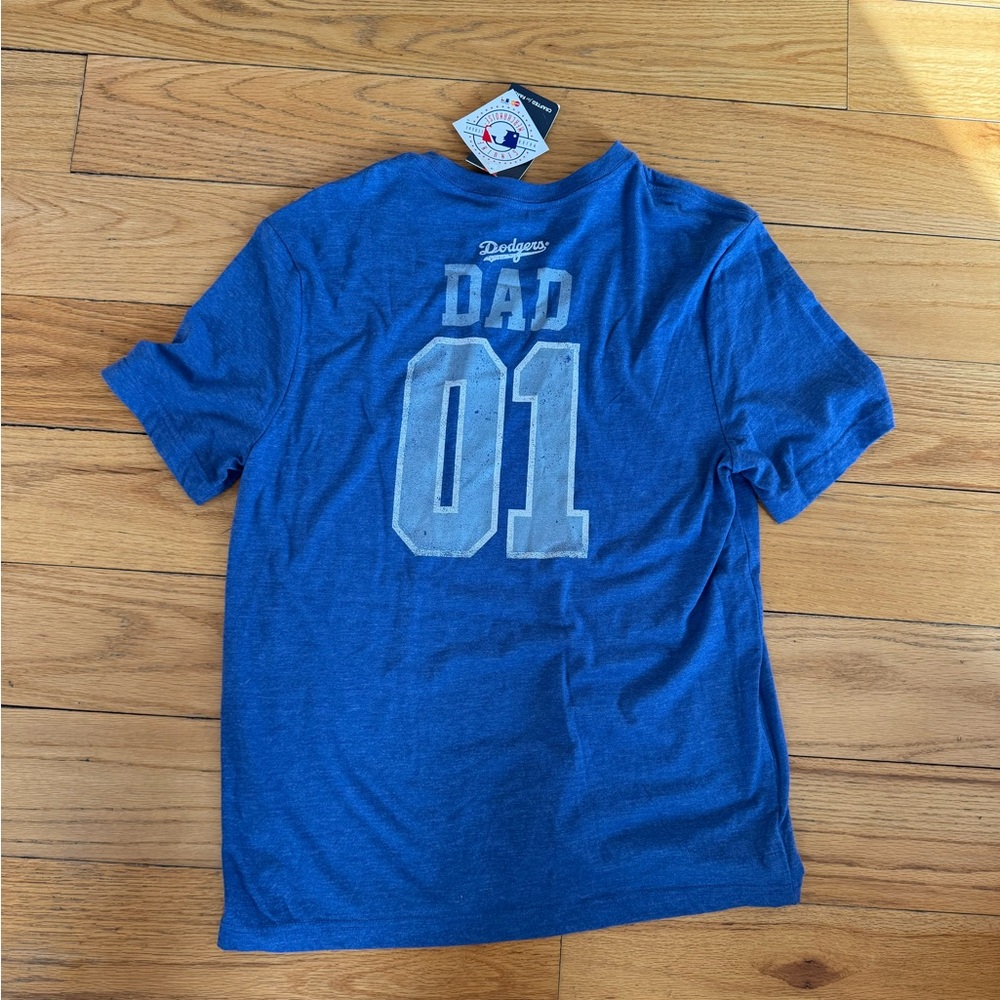Fanatics Blue Dodgers Dad 01 Kids Tee